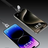 Câble Dudao L20 Pro 4-en-1 USB-A / USB-C - Lightning / USB-C 65W pour charge et transfert - Noir