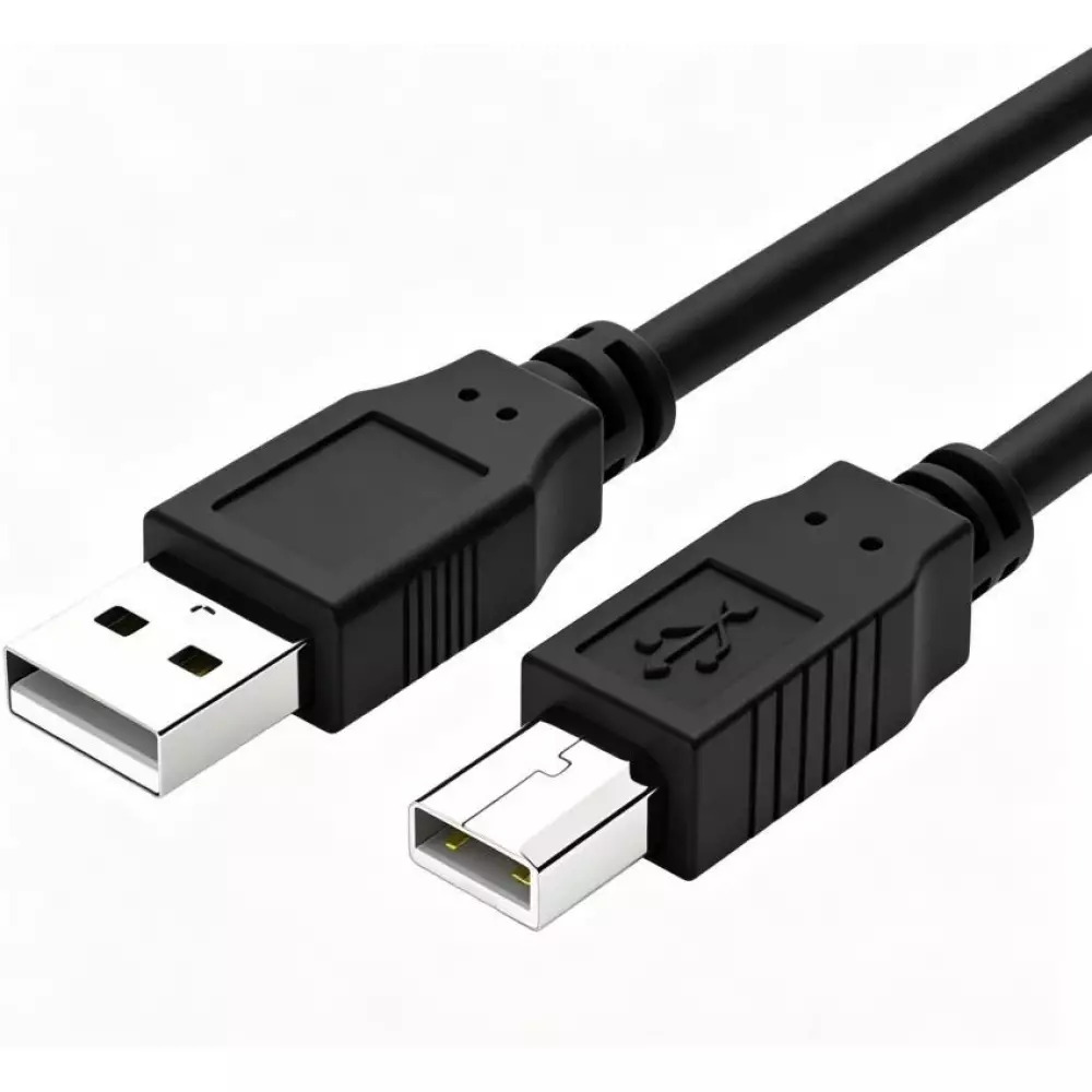 Câble pour imprimante et périphériques USB-B vers USB-A câble de données d'impression (3m) - Noir