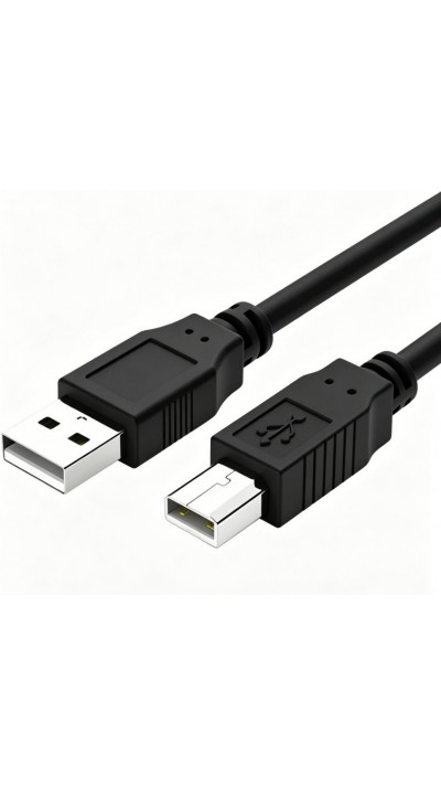 USB-B zu USB-A Druckerkabel 3m Datenkabel für Drucker und Peripheriegeräte - Schwarz