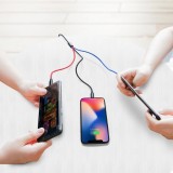Baseus USB 3 in 1 Kabel Micro USB / Lightning / USB-C 3.5A (1,2 m) Lade- und Datenkabel - Schwarz