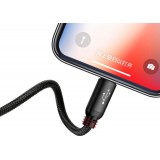 Baseus USB 3 in 1 Kabel Micro USB / Lightning / USB-C 3.5A (1,2 m) Lade- und Datenkabel - Schwarz