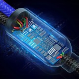 Baseus USB 3 in 1 Kabel Micro USB / Lightning / USB-C 3.5A (1,2 m) Lade- und Datenkabel - Schwarz