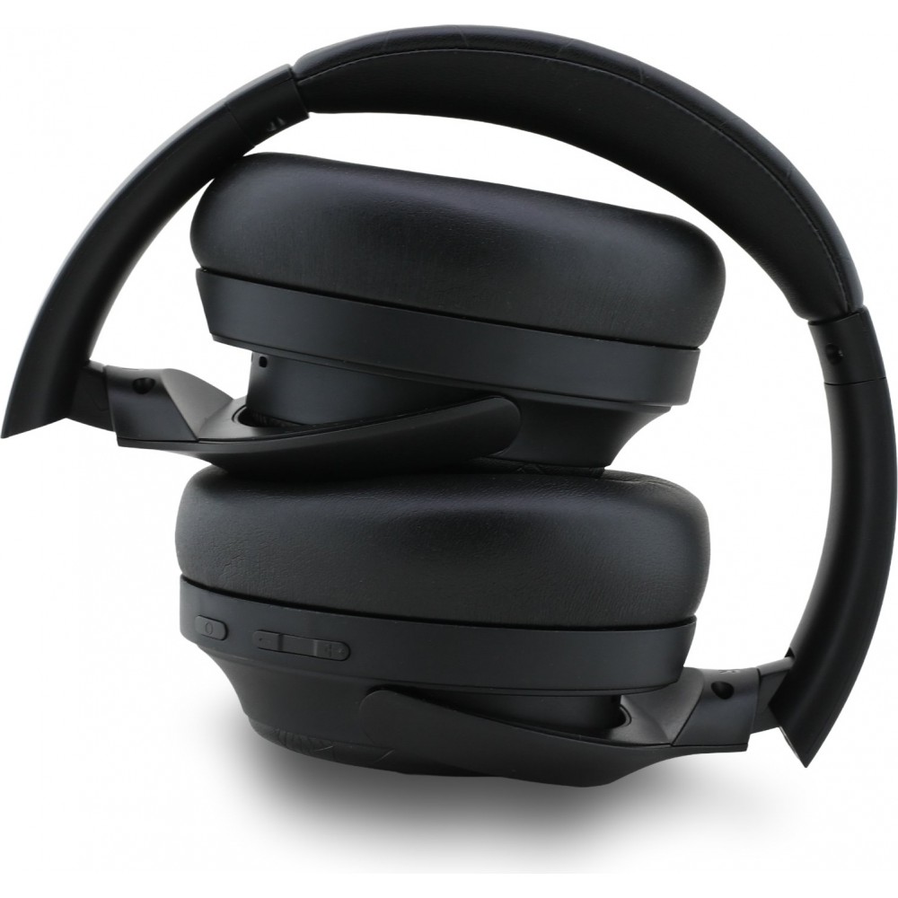 Casque Bluetooth Lacoste Monogramme ANC 50h d'autonomie assistant vocal recharge rapide et réduction du bruit  - Noir