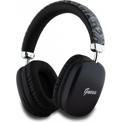Casque sans fil Over-Ear Guess G Cube Script Logo audio haute qualit&eacute; (USB-C) - Noir