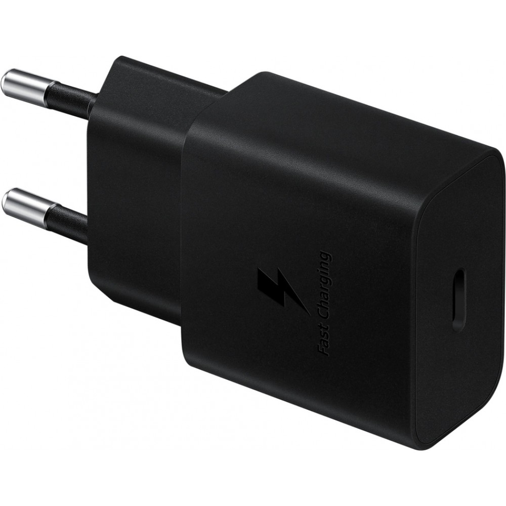 Chargeur adaptateur mural Samsung EP-T1510NBEGEU USB-C 15W PD AFC charge rapide et conception compacte - Noir