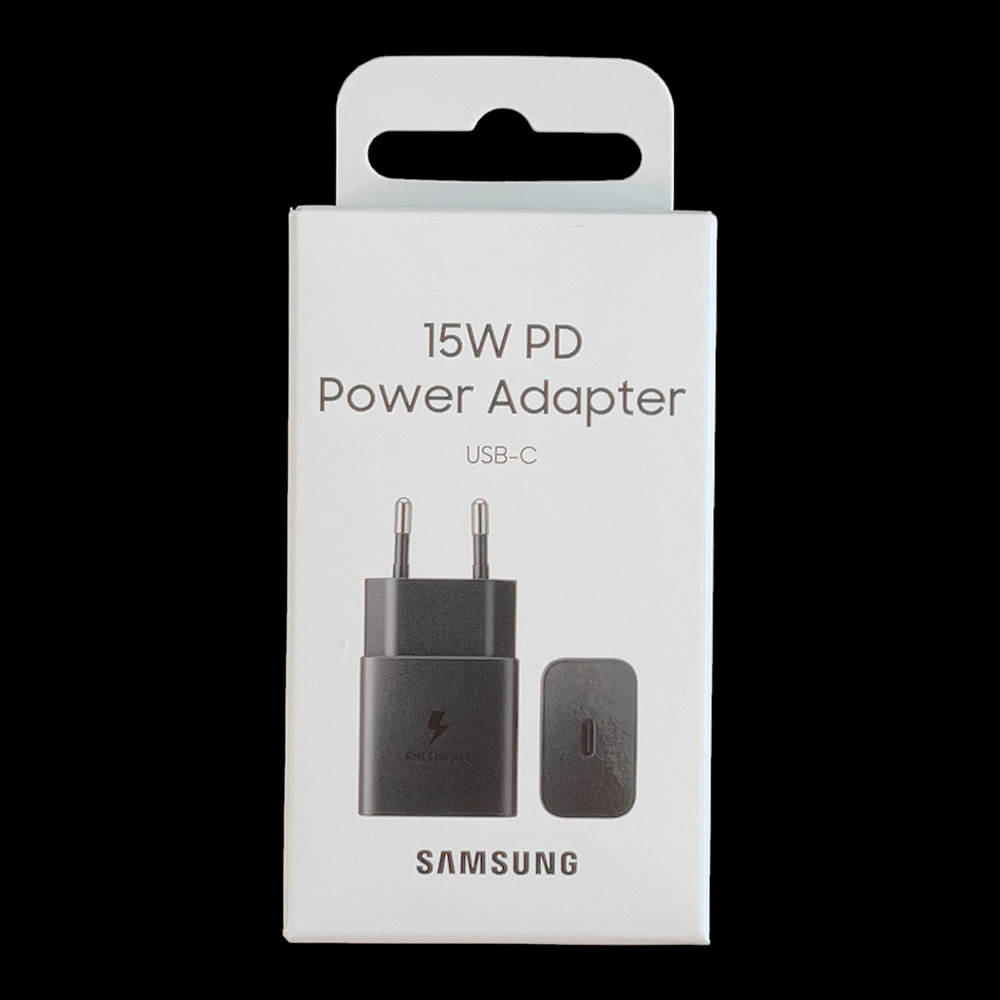 Chargeur adaptateur mural Samsung EP-T1510NBEGEU USB-C 15W PD AFC charge rapide et conception compacte - Noir