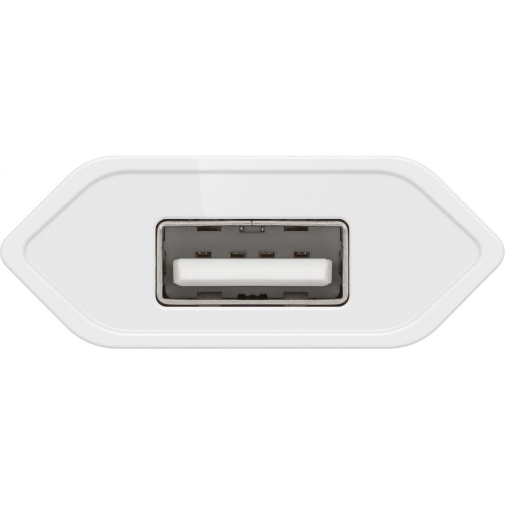Chargeur mural Goobay 5W USB-A adaptateur secteur USB compact - Blanc