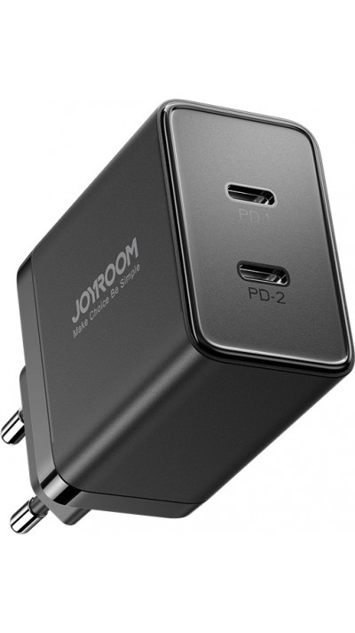 Chargeur rapide double USB-C (2x) 40W Joyroom JR-TCF09 - Noir