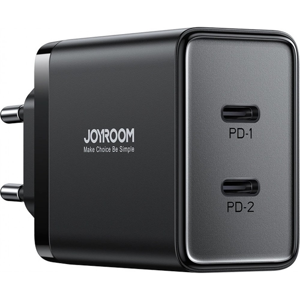 Chargeur rapide double USB-C (2x) 40W Joyroom JR-TCF09 - Noir