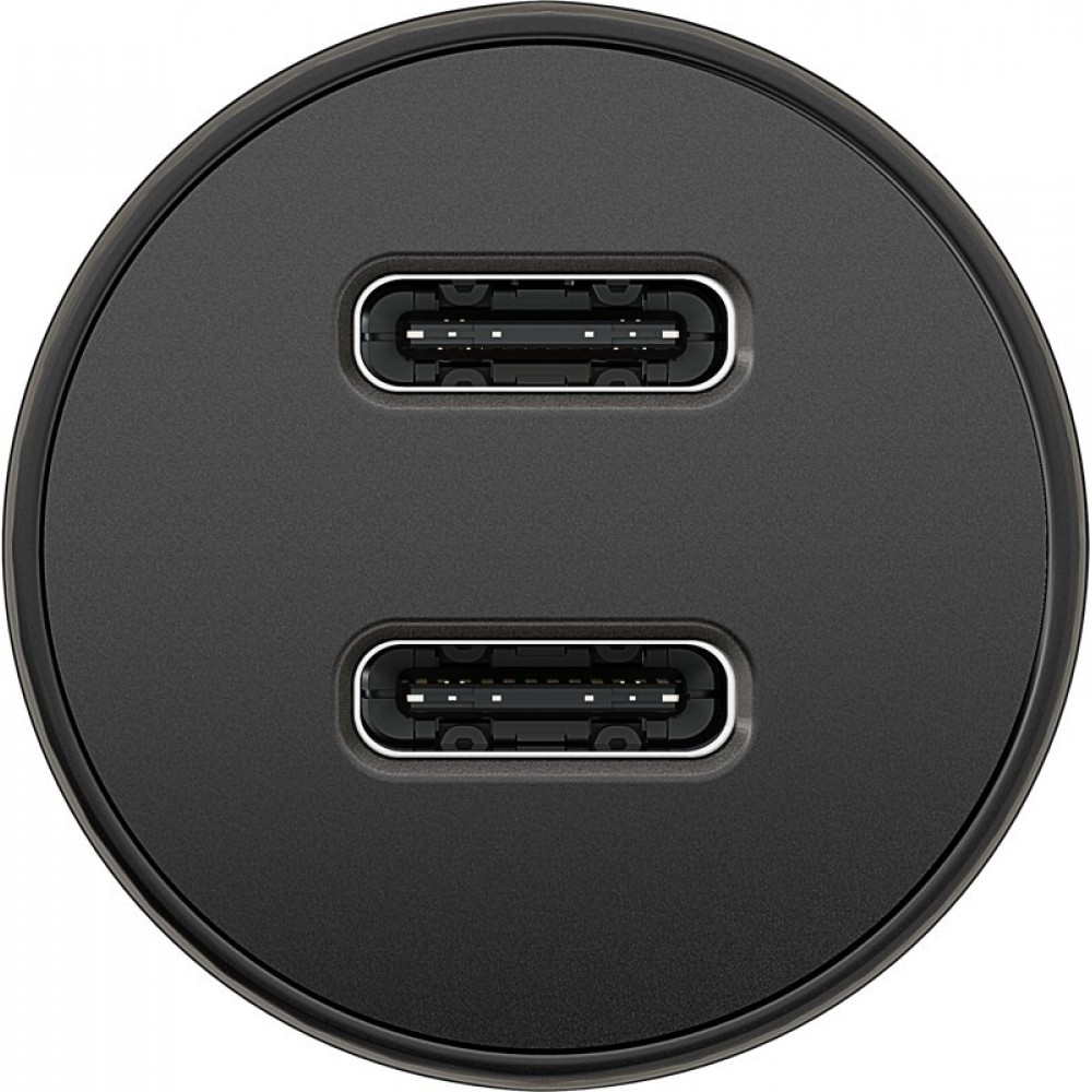 Chargeur voiture rapide Goobay 30W USB-C PD adaptateur allume-cigare 12/24V - Noir