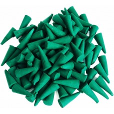 Cônes d'huile essentielle à la citronnelle pour terrasse balcon jardin camping randonnée parfum naturel anti moustiques (67 cônes) - Vert