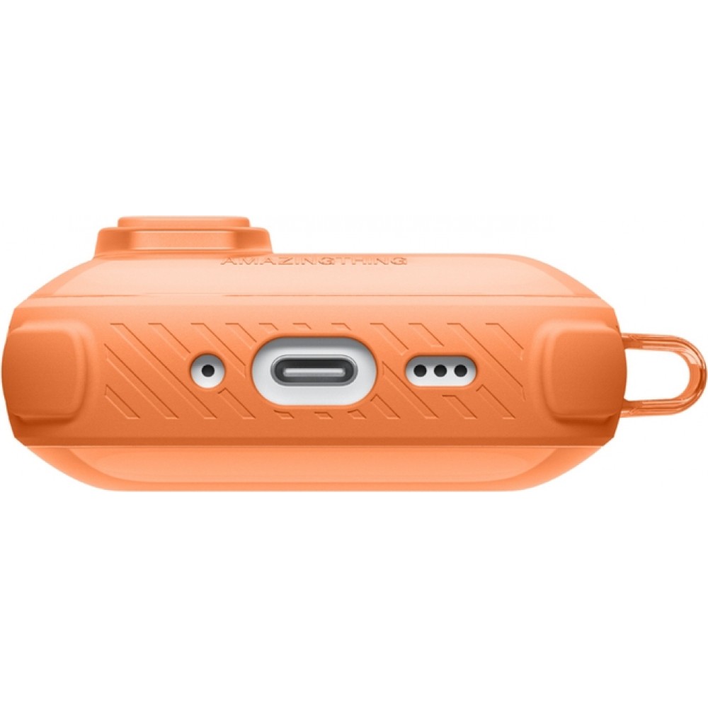 Coque AirPods 3 - AmazingThing Titan Pro Guardian Case protection innovant - Orange