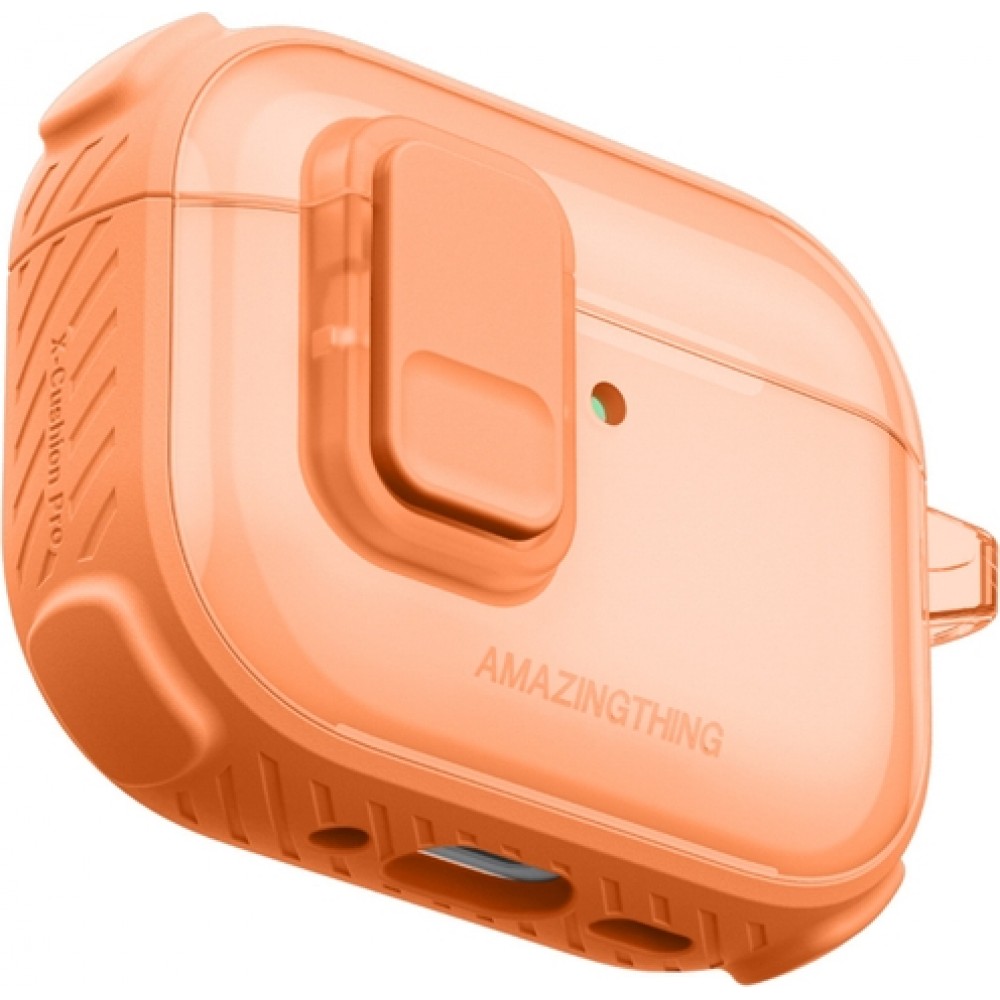 Coque AirPods 3 - AmazingThing Titan Pro Guardian Case protection innovant - Orange
