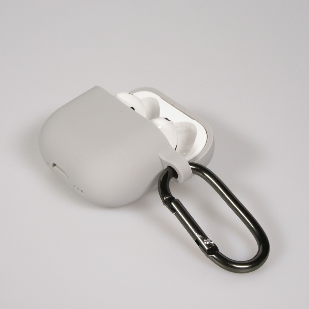 Coque AirPods 4 - Colorée en silicone protection souple et stylée - Gris