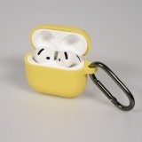 Coque AirPods 4 - Colorée en silicone protection souple et stylée - Jaune