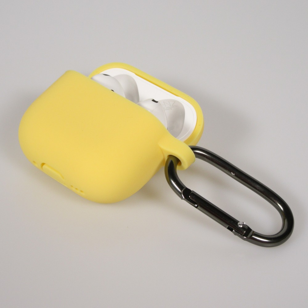 Coque AirPods 4 - Colorée en silicone protection souple et stylée - Jaune
