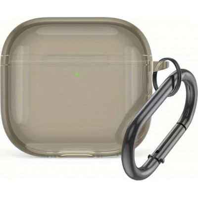 AirPods 4 Case Hülle - Transparentes TPU-Silikon - Braun