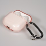 AirPods 4 Case Hülle - Transparentes TPU-Silikon - Rosa