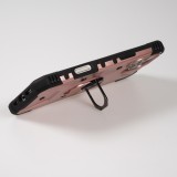 iPhone 16 Case H&uuml;lle - Armor Silikon-Ecken-Schutz mit St&uuml;tzring - Rosa gold
