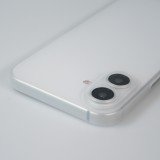 Coque iPhone 16 Plus - Plastique ultra-fin texture mat semi-transparent - Blanc