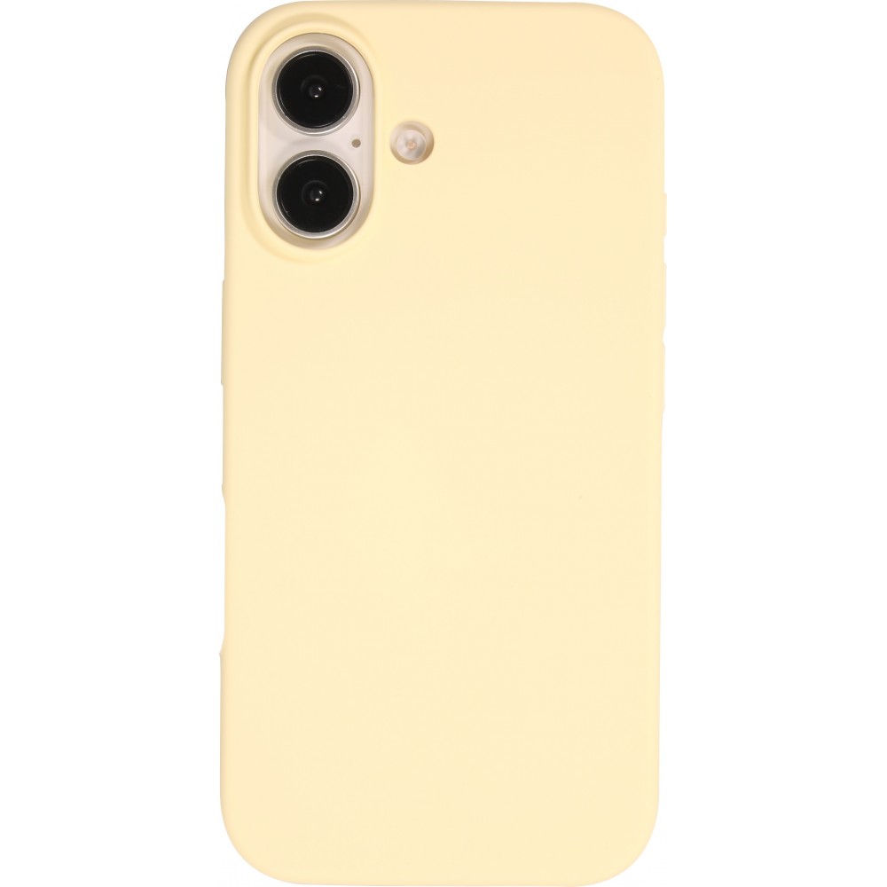Coque iPhone 16 Plus - Soft Touch - Jaune