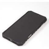 iPhone 16 Pro Case H&uuml;lle - Armor Silikon-Eckenschutz mit St&uuml;tzring - Silber
