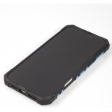 iPhone 16 Pro Max Case H&uuml;lle - Armor Silikon-Ecken-Schutz mit St&uuml;tzring - Hellblau