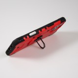 Coque iPhone 16 Pro Max - Armor avec protection des coins en silicone et anneau de soutien - Rouge