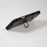 Coque iPhone 16 Pro Max - Armor avec protection des coins en silicone et anneau de soutien - Vert