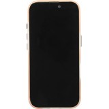 Coque iPhone 16 Pro Max - Funny Sketch avec bords oranges et MagSafe - Transparent