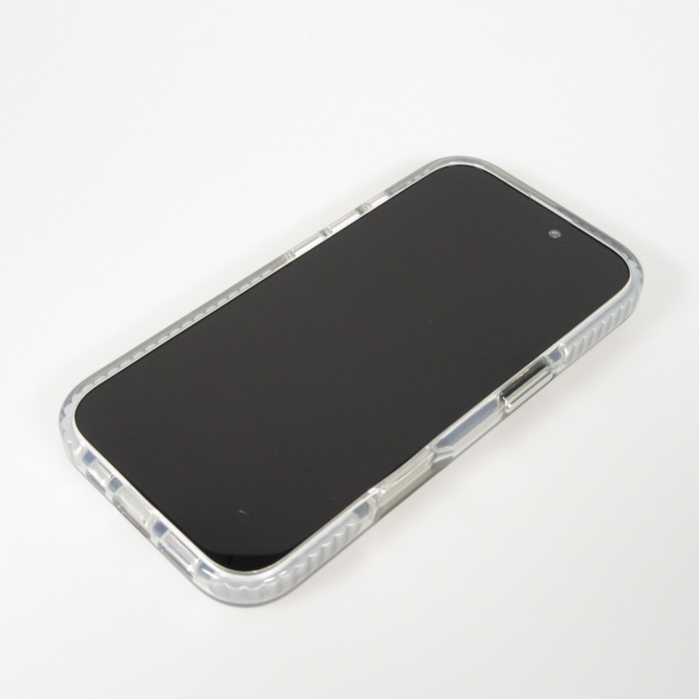 iPhone 16 Pro Max Case Hülle - Puloka MagSafe elegante minimalistische weiche Silikonhülle - Silber