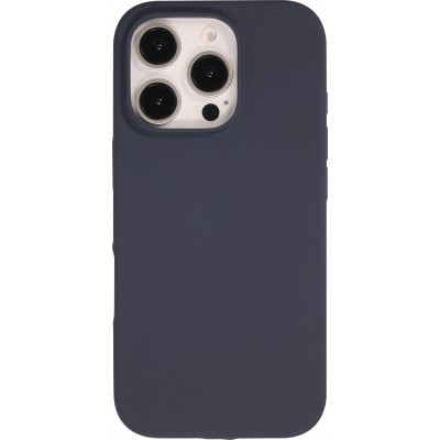 Coque iPhone 16 Pro Max - Soft Touch - Bleu fonc&eacute;