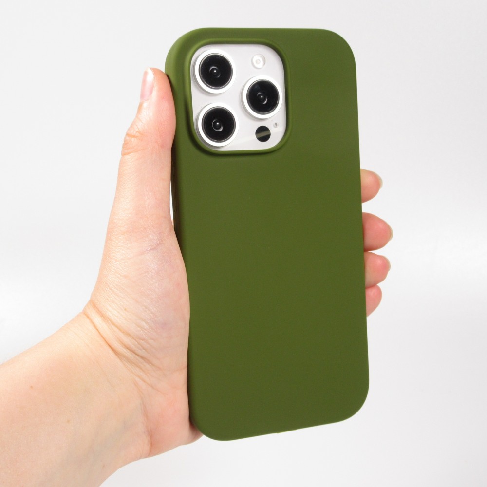 Coque iPhone 16 Pro Max - Soft Touch - Vert militaire