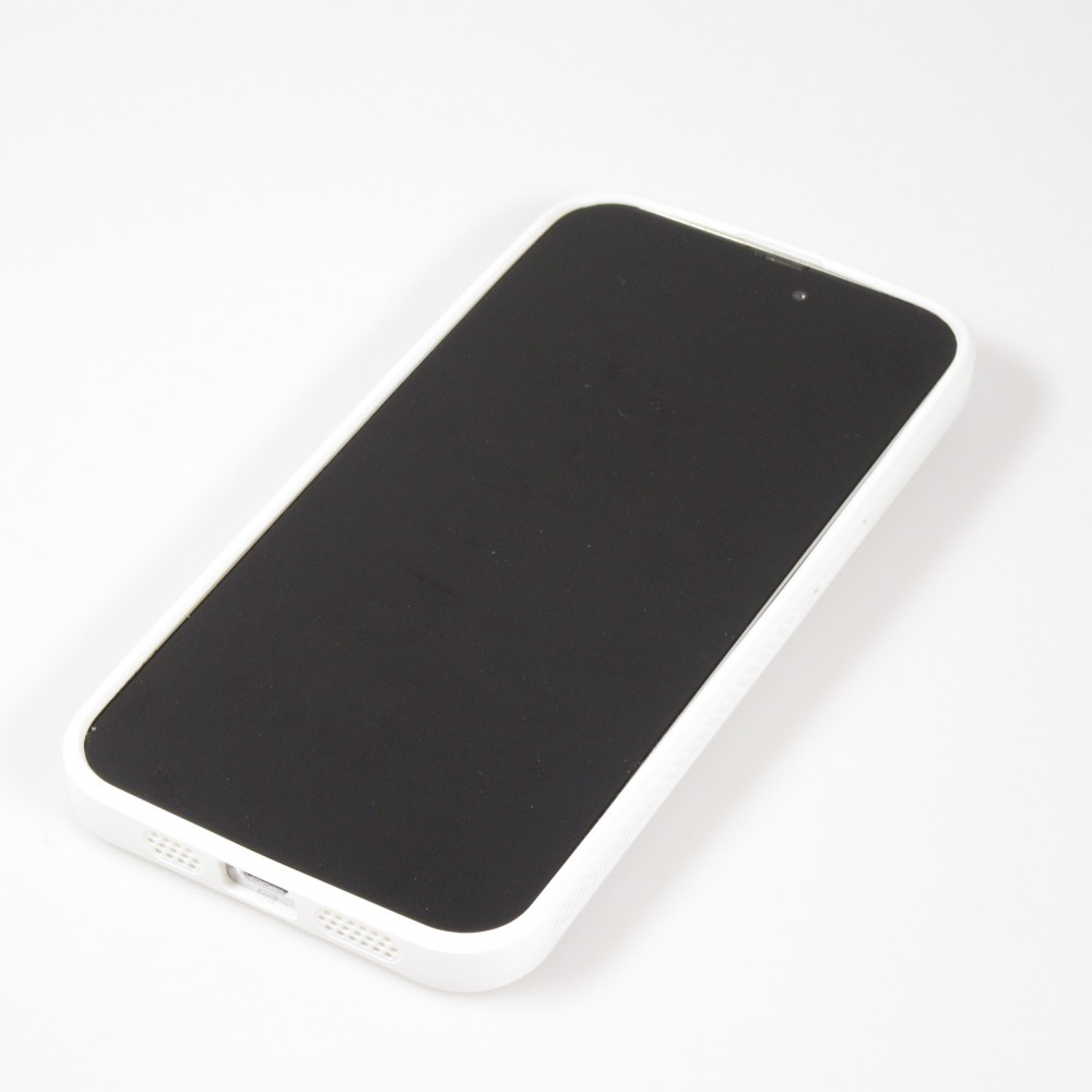 iPhone 15 Pro Max Case Hülle - Ultra-leicht und luftig mit MagSafe-kompatiblem Gitterdesign - Weiss