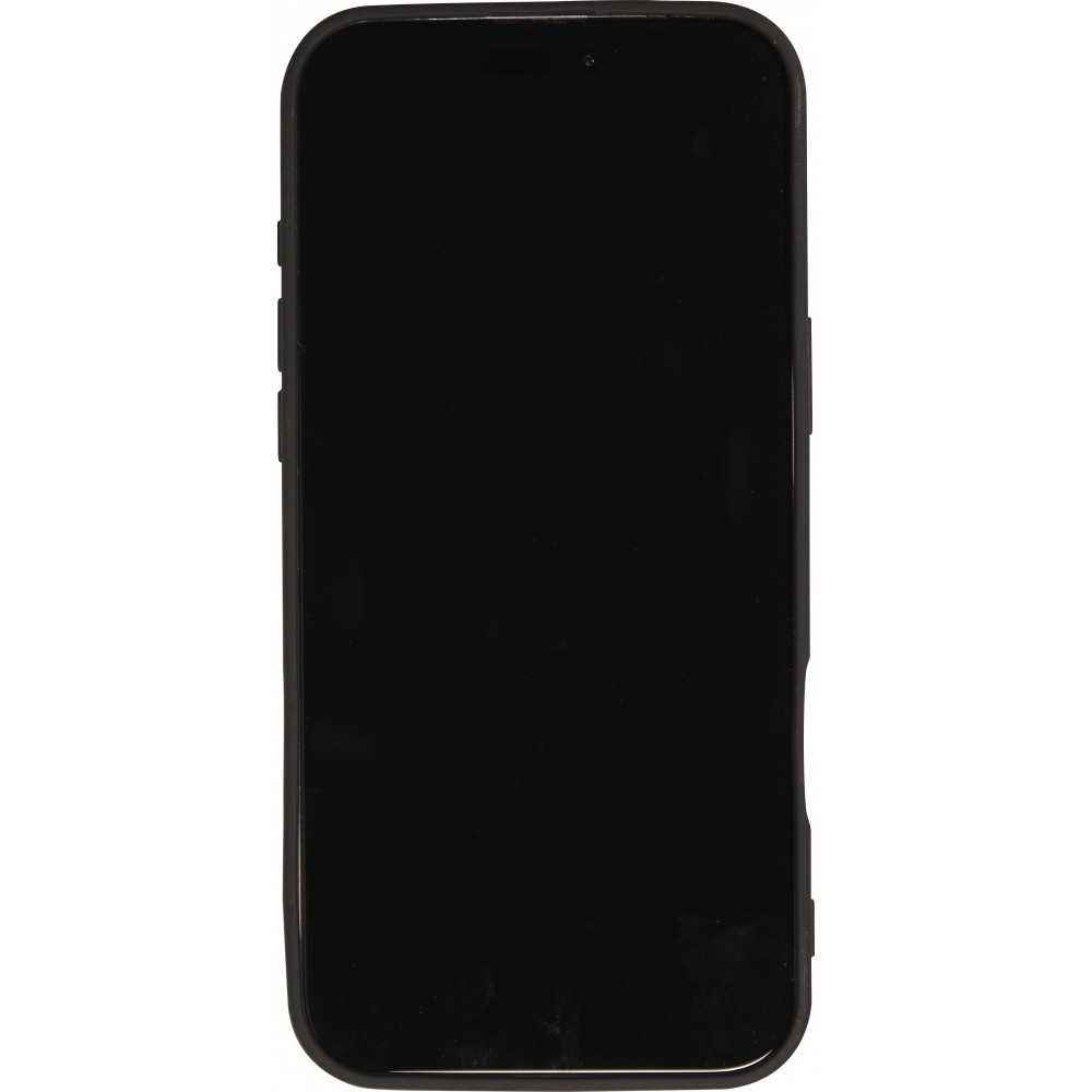 Coque iPhone 16 Pro - Silicone MagSafe Souple Halo Light - Noir