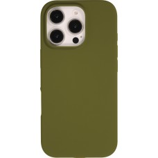 Coque iPhone 16 Pro - Soft Touch - Vert militaire