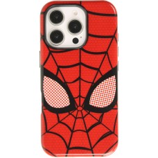 Coque iPhone 16 Pro - Spiderman design avec protection int&eacute;rieure et r&eacute;sistante - Rouge