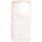 iPhone 15 Pro Case Hülle - Ultra-leicht und luftig mit MagSafe-kompatiblem Gitterdesign - Weiss