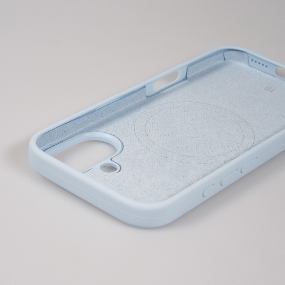 Coque iPhone 16 - Soft Touch - Bleu clair