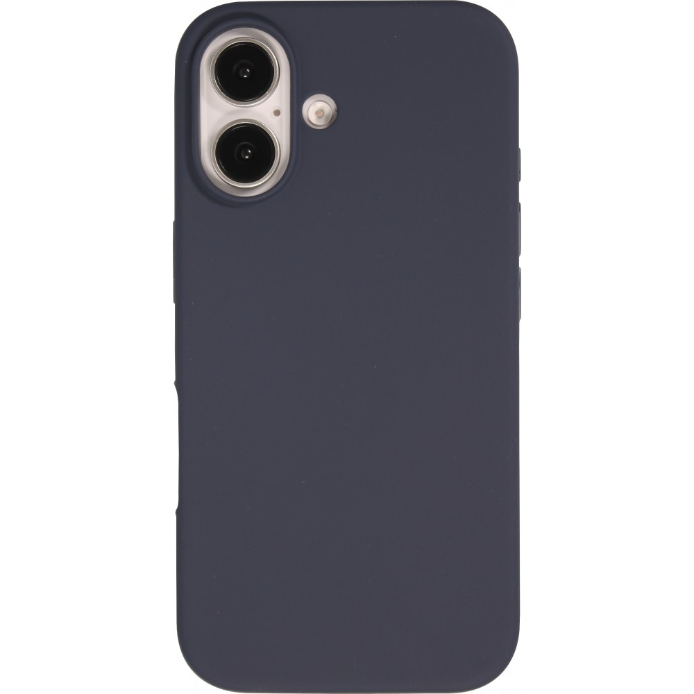 Coque iPhone 16 - Soft Touch - Bleu foncé