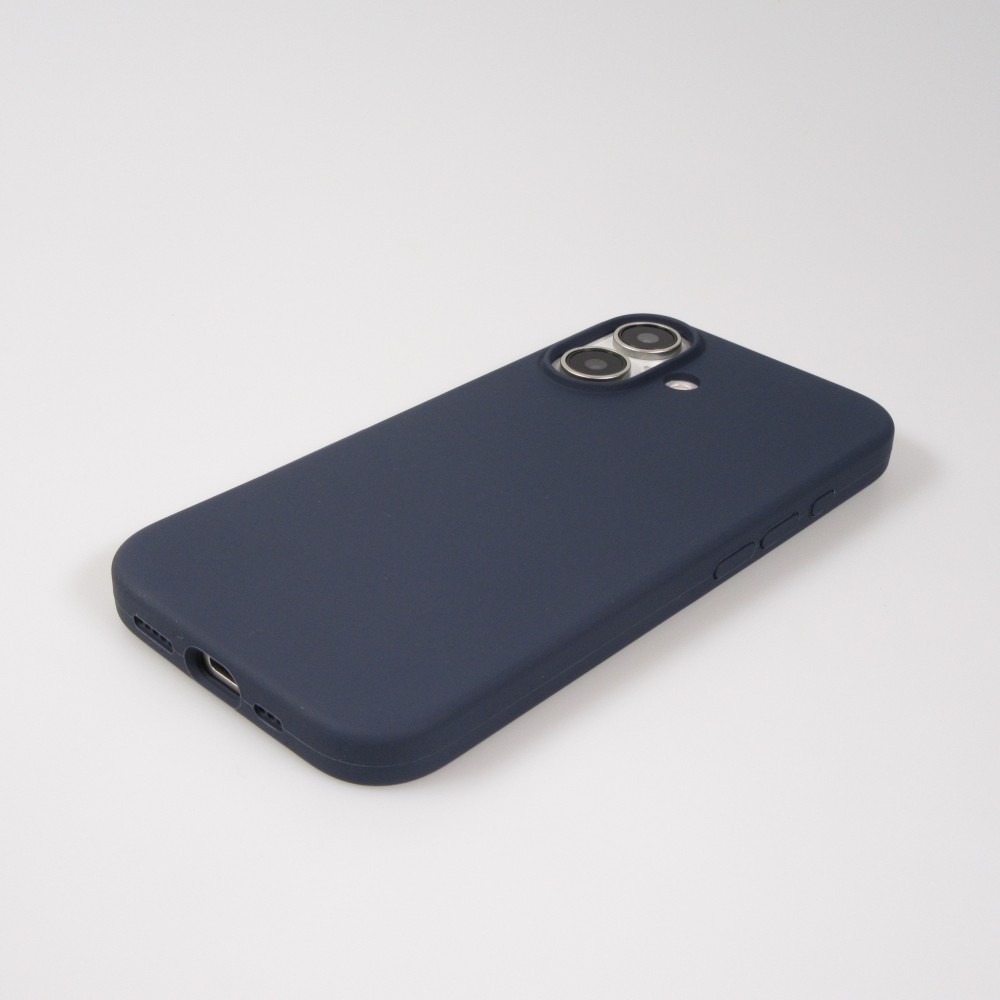 Coque iPhone 16 - Soft Touch - Bleu foncé