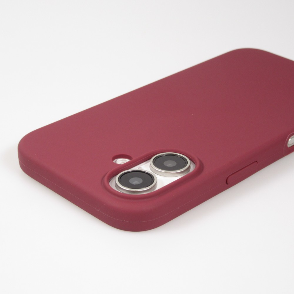 Coque iPhone 16 - Soft Touch - Bordeaux