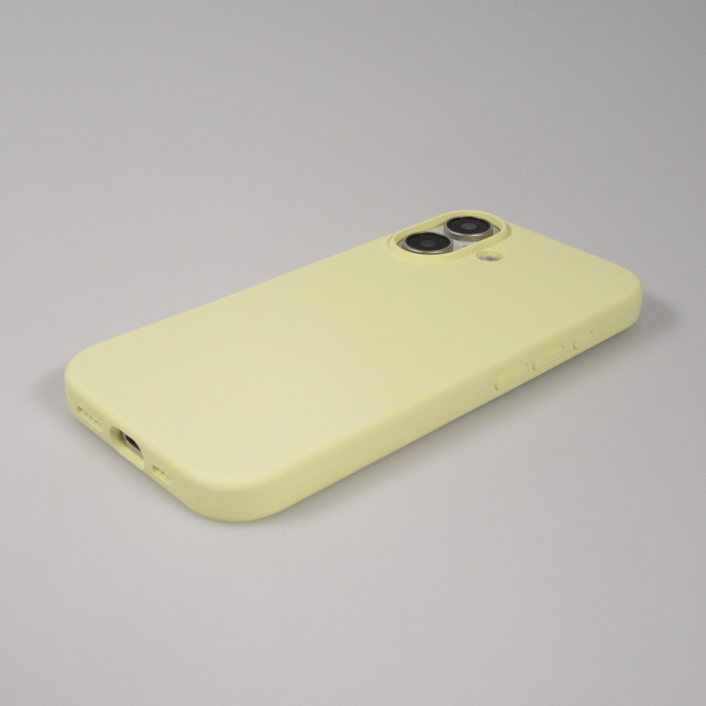 Coque iPhone 16 - Soft Touch - Jaune