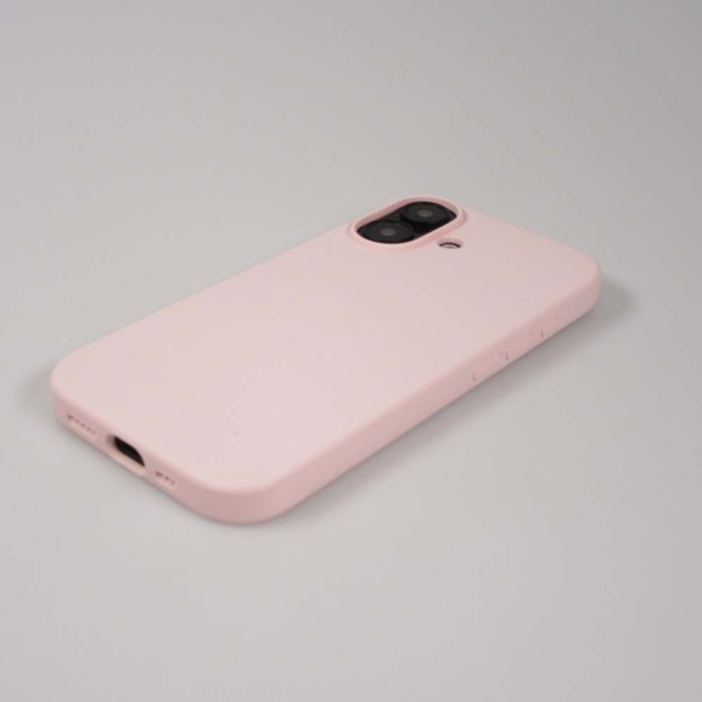 Coque iPhone 16 - Soft Touch - Rose clair