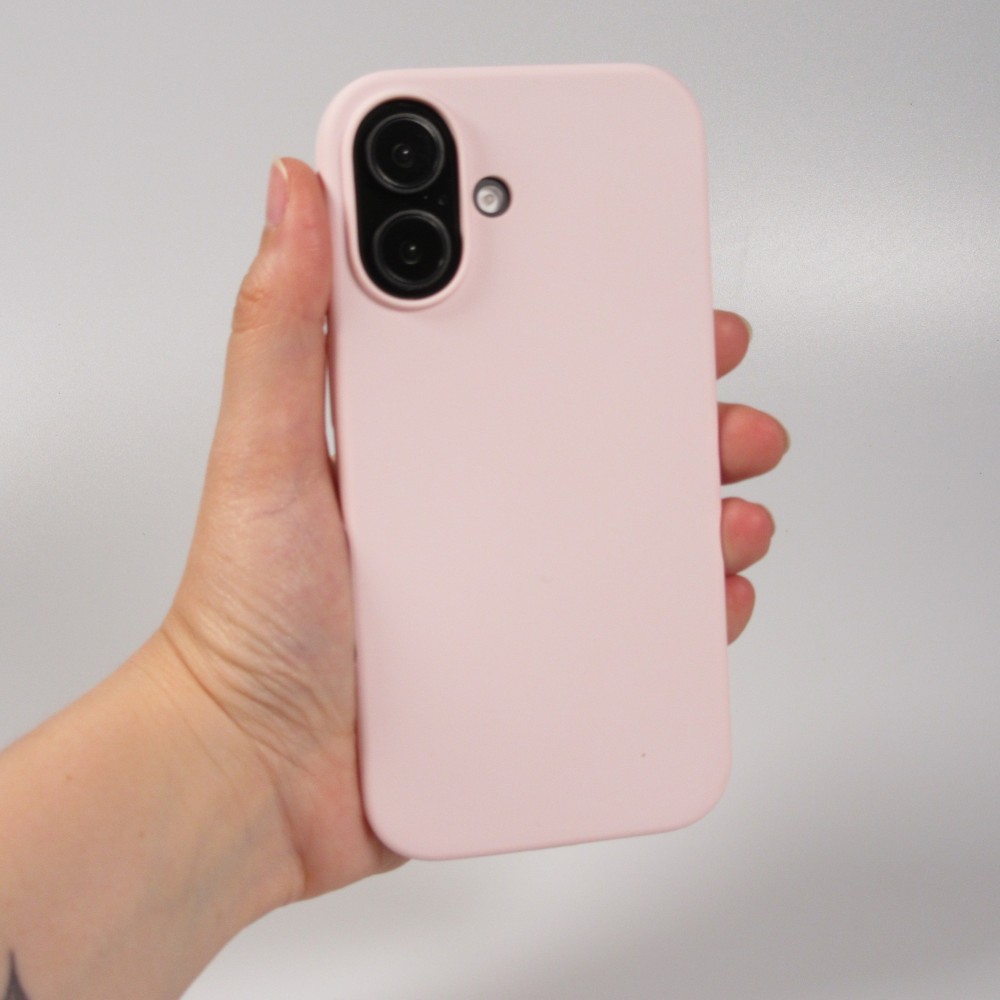 Coque iPhone 16 - Soft Touch - Rose clair