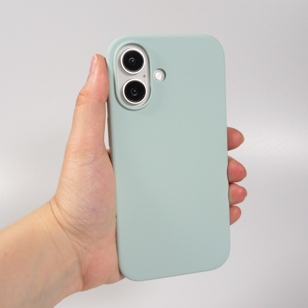 Coque iPhone 16 - Soft Touch -  Vert d'eau