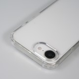 Coque iPhone 16e - Bumper Glass Hybrid TPU silicone anti-choc - Transparent