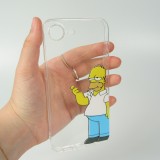 iPhone 16e Case Hülle - Gummi cartoon Homer Simpson