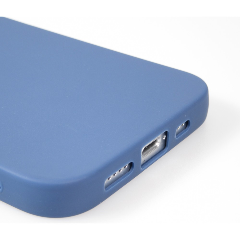 Hülle iPhone 16e - Gummi Herz blau