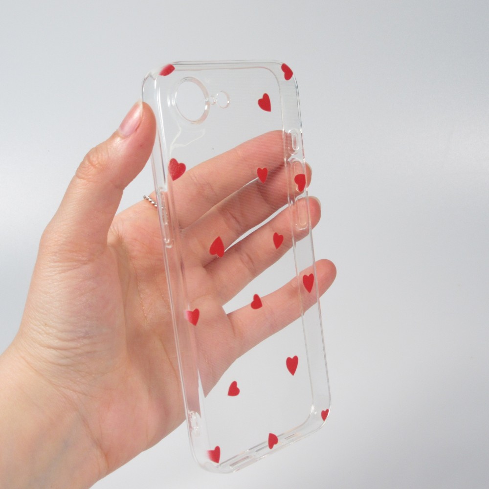 iPhone 16e Case Hülle - Gummi kleines Herz